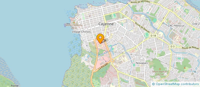 localisation de l'entreprise CEG EXPERTISES & FINANCEMENT IMMOBILIER CORPORATE à CAYENNE