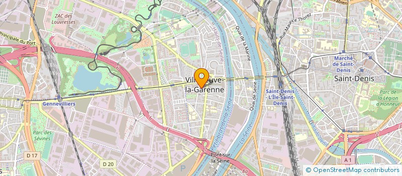 localisation de l'entreprise CEGA BATIMENT à VILLENEUVE-LA-GARENNE
