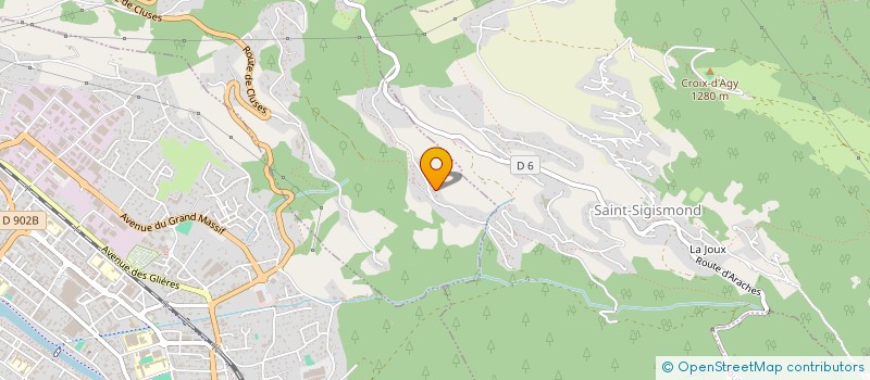 localisation de l'entreprise CEGABAT  CLUSES