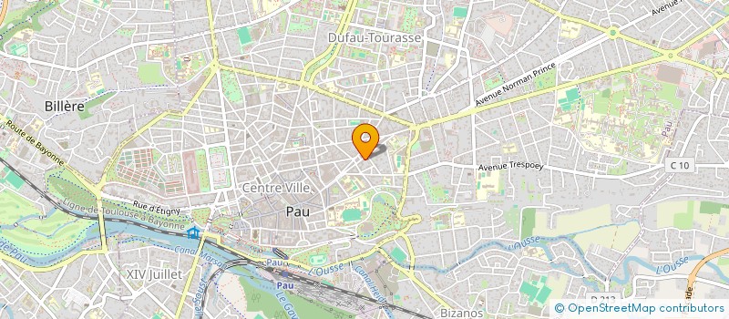 localisation de l'entreprise CEGARO  PAU