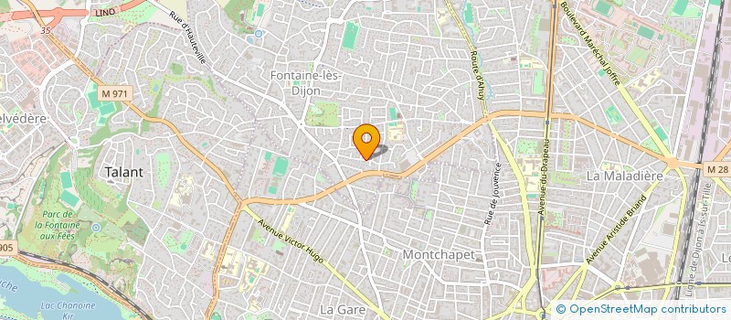 localisation de l'entreprise CEGASI à FONTAINE-LES-DIJON