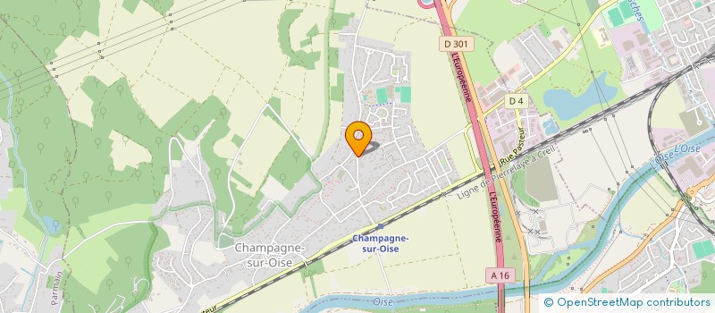 localisation de l'entreprise CEGEBAT  CHAMPAGNE-SUR-OISE