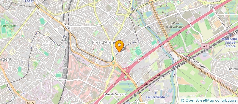 localisation de l'entreprise CEGECOM  MONTPELLIER