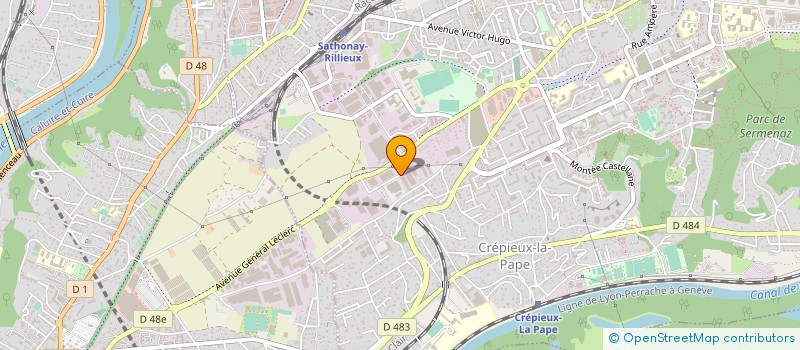 localisation de l'entreprise CEGEDIS à RILLIEUX-LA-PAPE