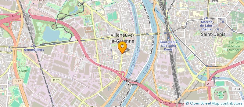 localisation de l'entreprise CEGEDIS NEGOCE CHIFFONS à VILLENEUVE-LA-GARENNE