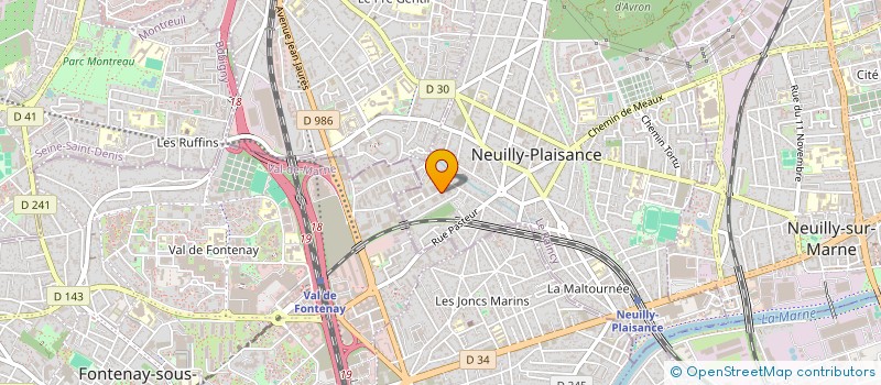 localisation de l'entreprise CEGELEC ELMO à NEUILLY-PLAISANCE