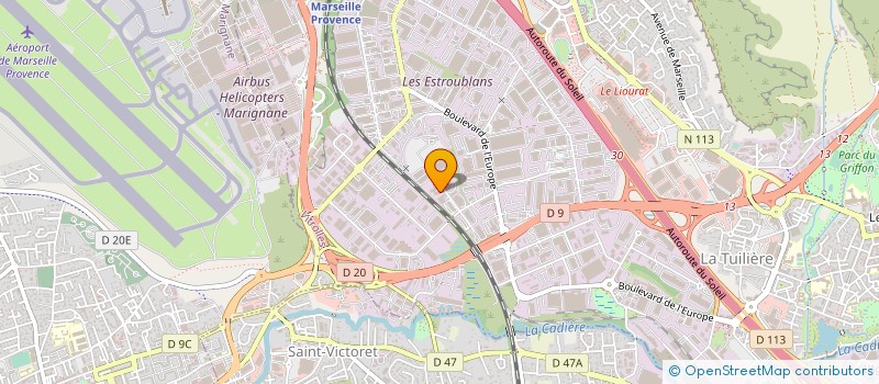 localisation de l'entreprise CEGELEC INFRAS SUD-EST à VITROLLES