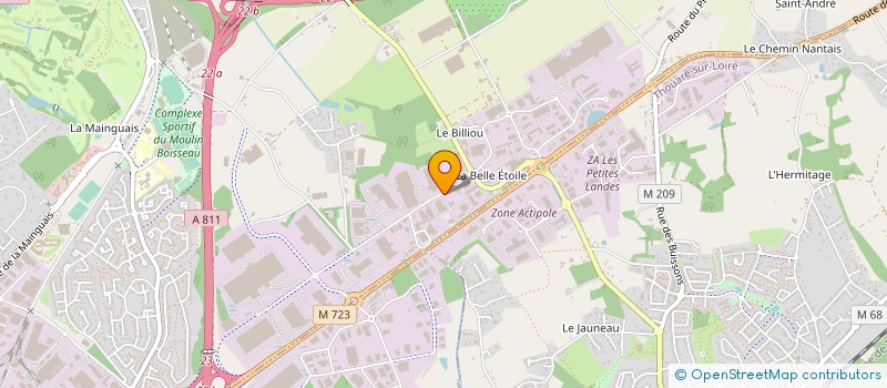localisation de l'entreprise CEGELEC OUEST  CARQUEFOU