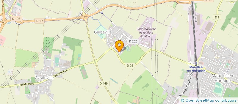 localisation de l'entreprise CEGELEV  GUIBEVILLE