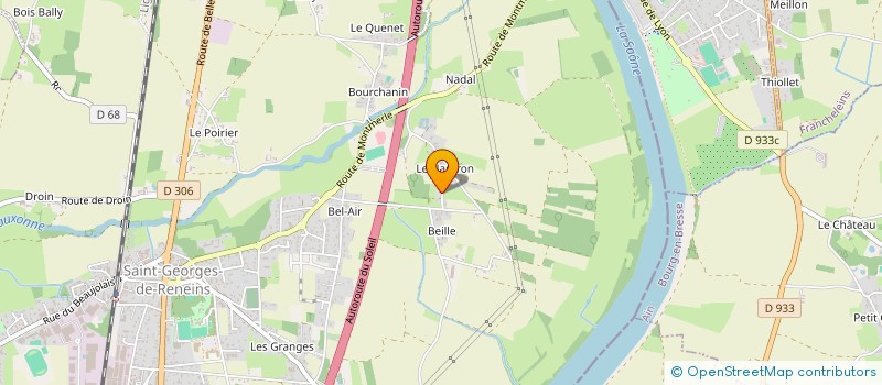 localisation de l'entreprise CEGELUC  SAINT-GEORGES-DE-RENEINS