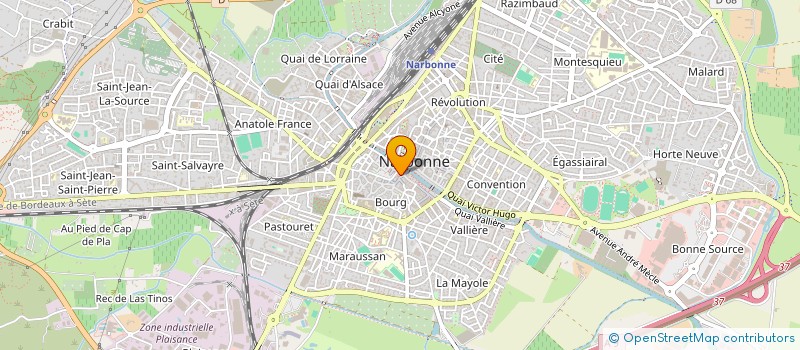 localisation de l'entreprise CEGEM  NARBONNE