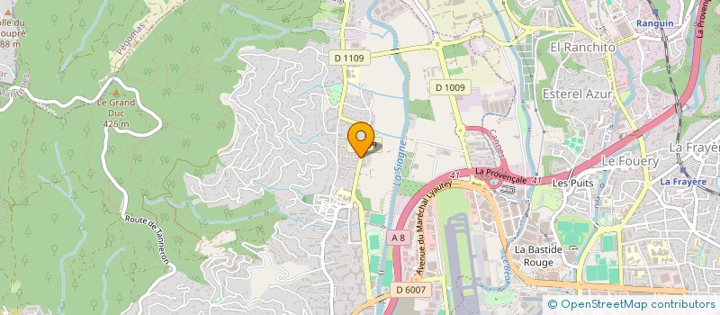 localisation de l'entreprise CEGEM  MANDELIEU-LA-NAPOULE