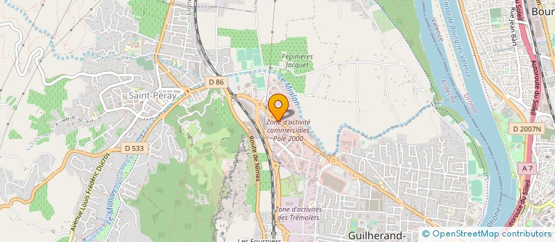 localisation de l'entreprise CEGEM INDUSTRIES  SAINT-PERAY