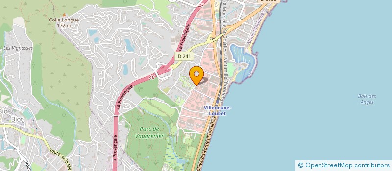localisation de l'entreprise CEGEMA  VILLENEUVE-LOUBET