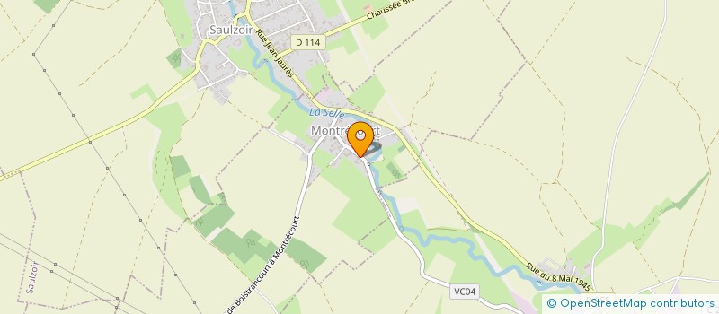 localisation de l'entreprise CEGEMA  MONTRECOURT