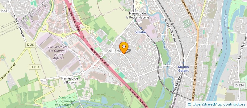 localisation de l'entreprise CEGEO ART  VILLABE