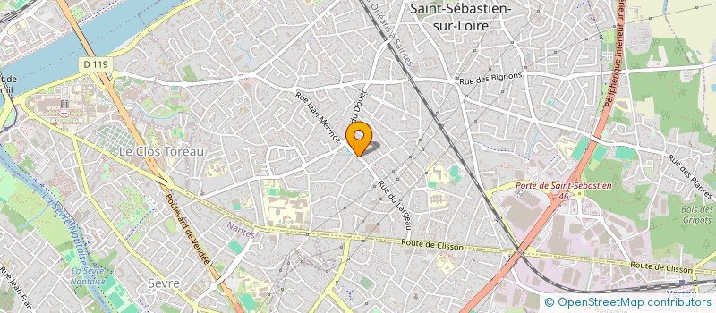 localisation de l'entreprise CEGEPIA  SAINT-SEBASTIEN-SUR-LOIRE