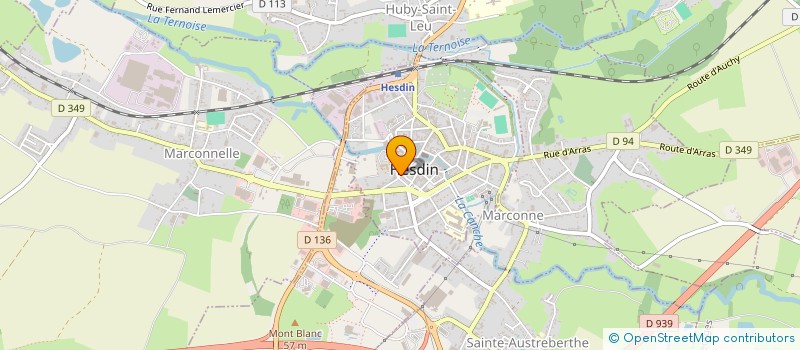 localisation de l'entreprise CEGEROLOU  HESDIN