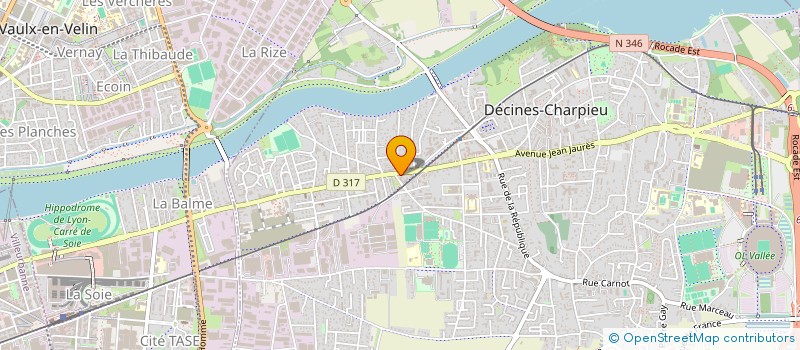 localisation de l'entreprise CEGEX à DECINES-CHARPIEU