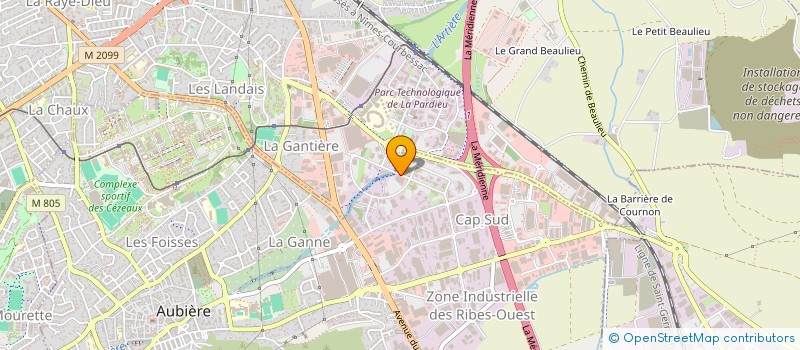 localisation de l'entreprise CEGEX IMMO  AUBIERE