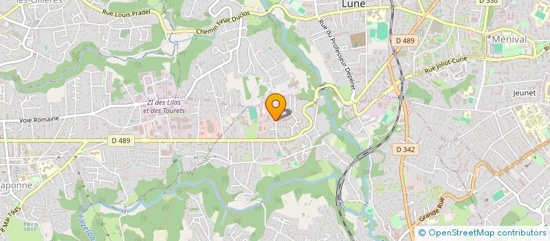 localisation de l'entreprise CEGEXCO-OUEST  FRANCHEVILLE