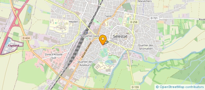 localisation de l'entreprise CEGG  STRASBOURG