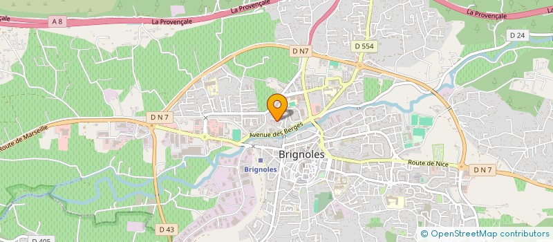 localisation de l'entreprise CEGIFH à BRIGNOLES
