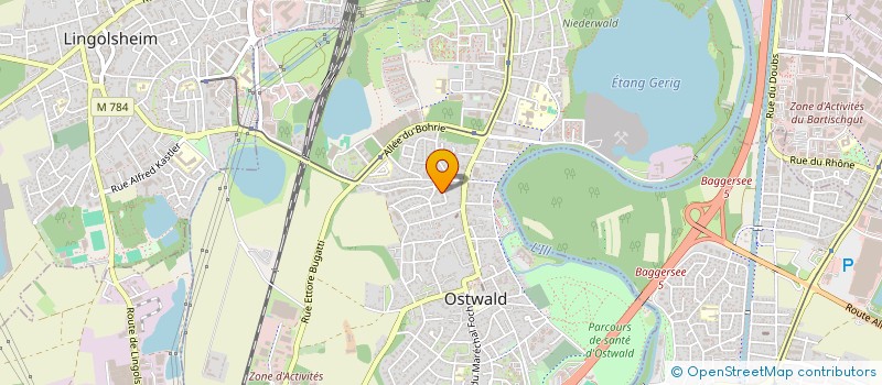 localisation de l'entreprise CEGIG  OSTWALD