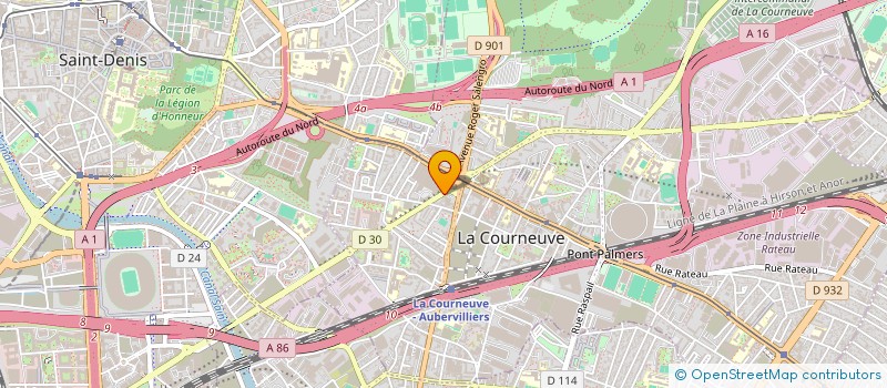 localisation de l'entreprise CEGIL IMMOBILIER à LA COURNEUVE