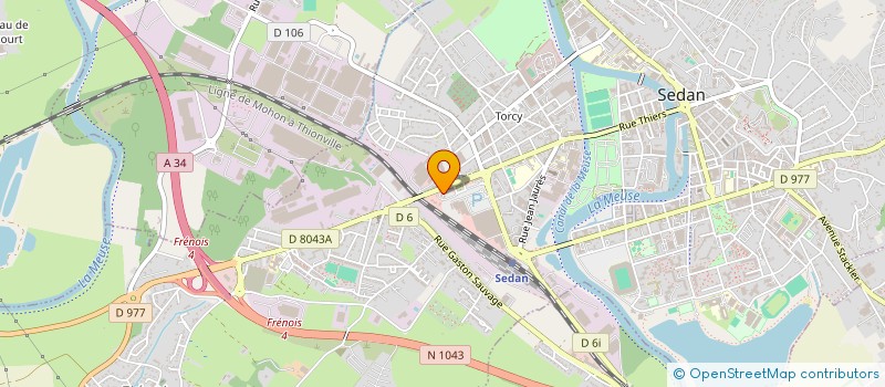 localisation de l'entreprise CEGIL SARL à SEDAN
