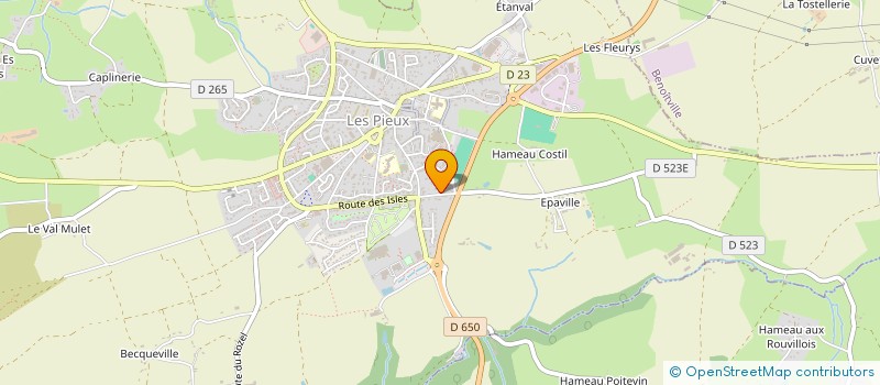 localisation de l'entreprise CEGIM à LES PIEUX