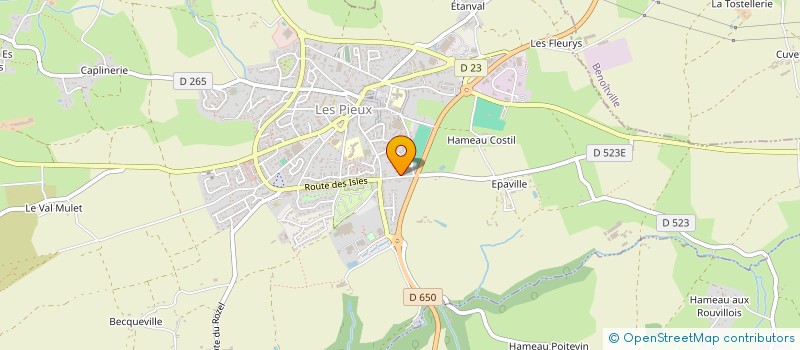 localisation de l'entreprise CEGIM FORMATION à LES PIEUX