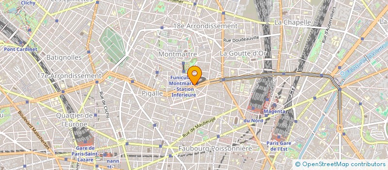 localisation de l'entreprise CEGIMEX INTERNATIONAL  PARIS 18