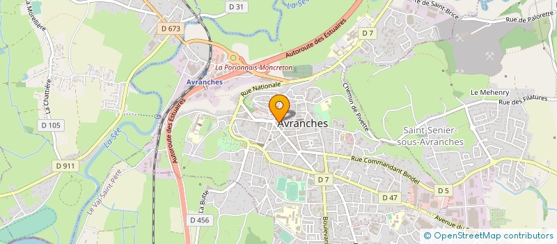 localisation de l'entreprise CEGIODINE à AVRANCHES