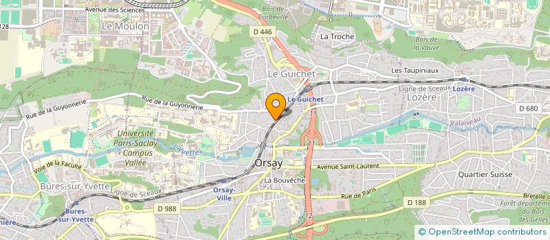 localisation de l'entreprise CEGO à ORSAY