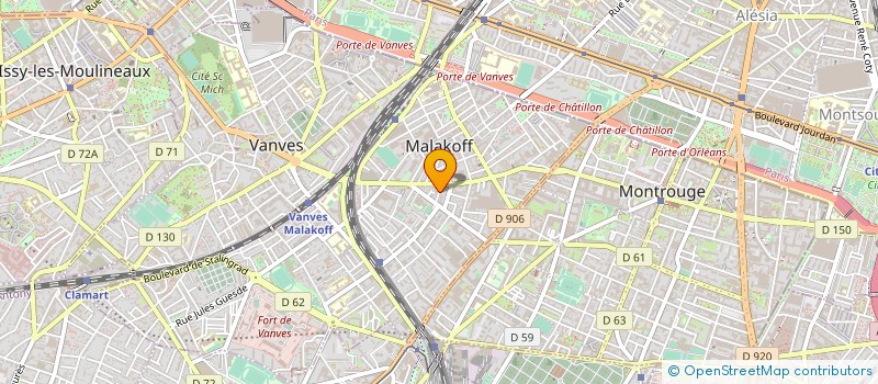 localisation de l'entreprise CEGO INVESTISSEMENTS  MALAKOFF