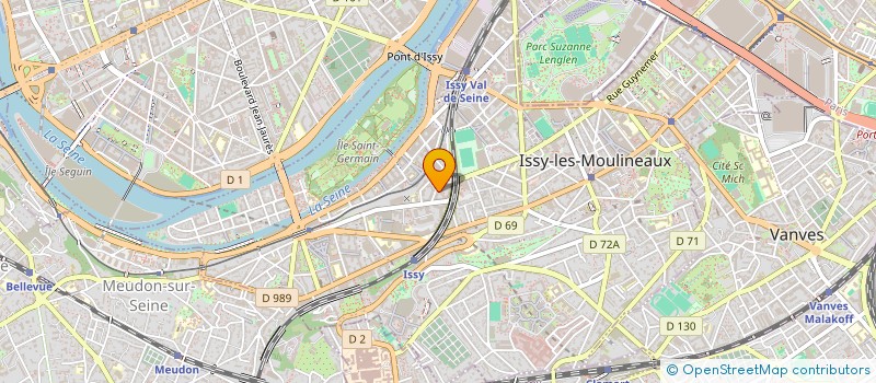 localisation de l'entreprise CEGOS PARTNERS BIS C.P.B. à ISSY-LES-MOULINEAUX