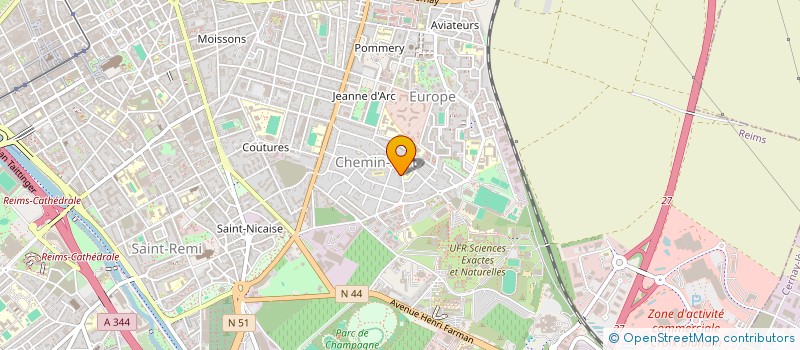 localisation de l'entreprise CEGS DESTEC à REIMS