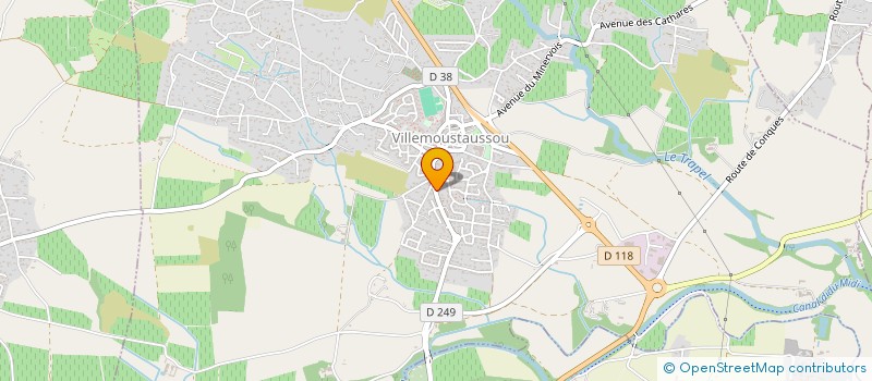 localisation de l'entreprise CEGUIMART à VILLEMOUSTAUSSOU
