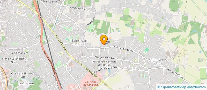 localisation de l'entreprise CEGULINE à SAINT-DENIS-EN-VAL