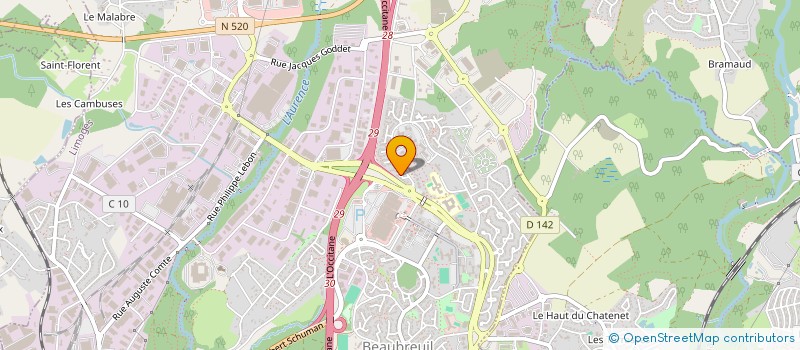 localisation de l'entreprise CEGUN à LIMOGES