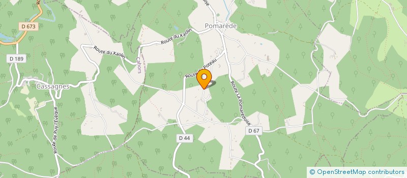 localisation de l'entreprise CEH ENTREPRISE  POMAREDE