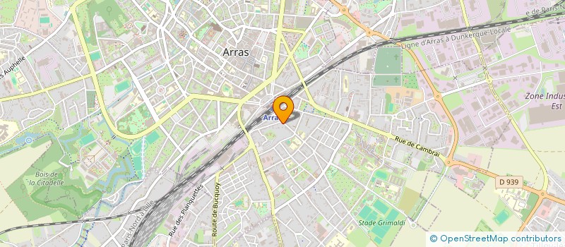 localisation de l'entreprise CEH INVEST  ARRAS
