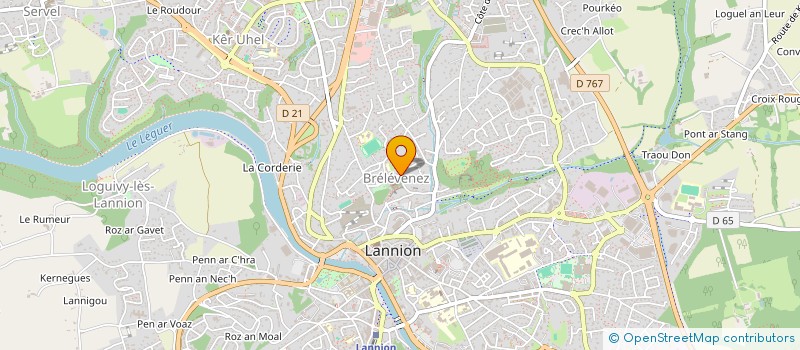 localisation de l'entreprise CEHO  LANNION