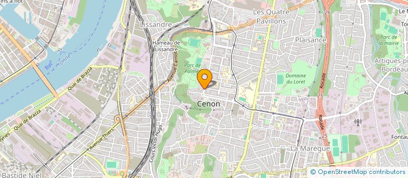 localisation de l'entreprise CEHTRA à CENON