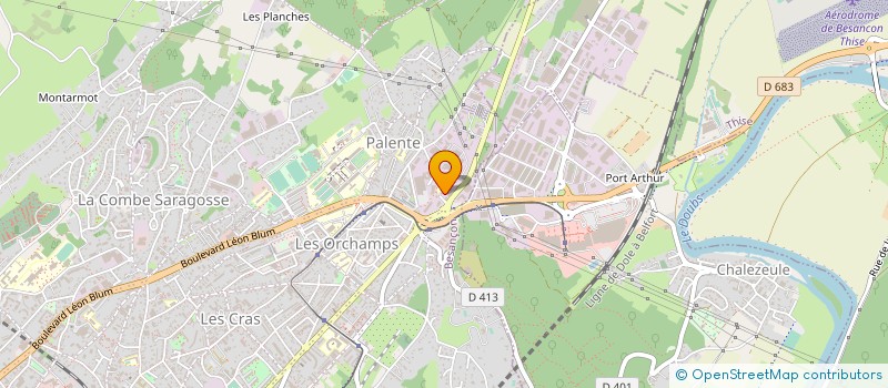 localisation de l'entreprise CEI GILLOT JEANBOURQUIN à BESANCON