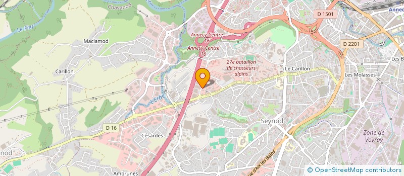 localisation de l'entreprise CEIMA CONCEPT EQUIP INDUSTR MONTE CHARGE à ANNECY