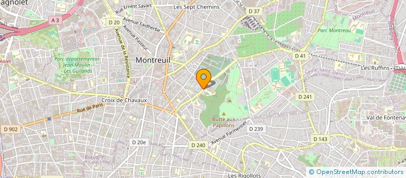 localisation de l'entreprise CEINTURE BATIMENT à MONTREUIL