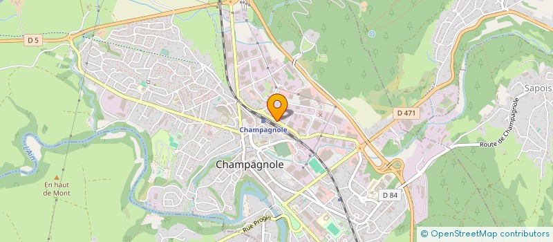 localisation de l'entreprise CEJ à CHAMPAGNOLE