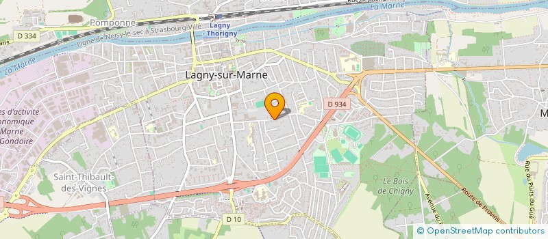 localisation de l'entreprise CEJEAU  LAGNY-SUR-MARNE